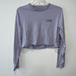 Vans Womens Long Sleeve Graphic Crop‎ Top Small